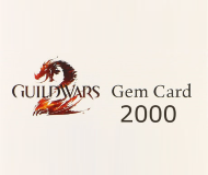 Guild Wars 2 Gems 2000 Game Card 25 EUR Prepaid Coupon